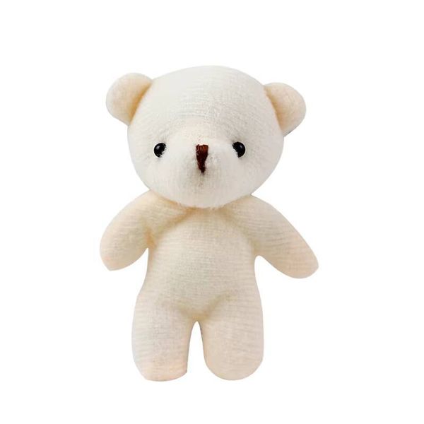 Portable Cute Teddy Bear Plush Keychain, PP Cotton Filled Gift Toy