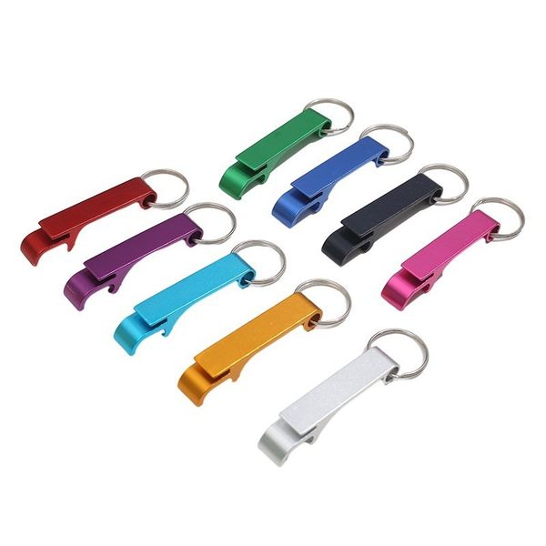 9 Pcs Bottle Opener Keychains Can Beer Opener Beverage Metal Keychains