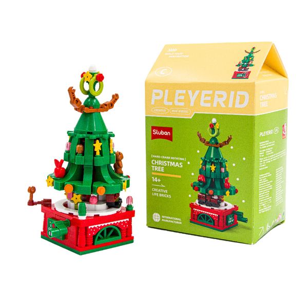 Sluban Building Set: Pleyerid - Rotating Christmas Tree - Green