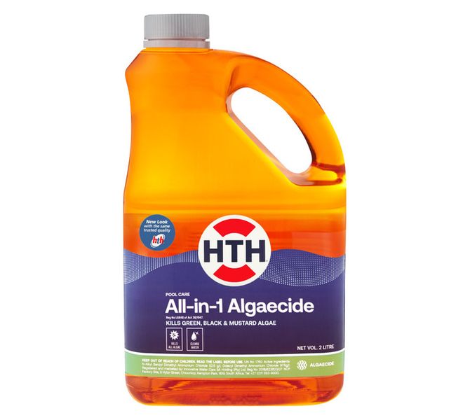 All-In-1 Algaecide 2 L - High-Strength Pool Treatment for Green, Mustard