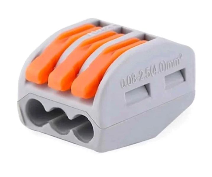 Universal wire Quick Lever Spring Electrical Connectors 3 pin - 30 pieces