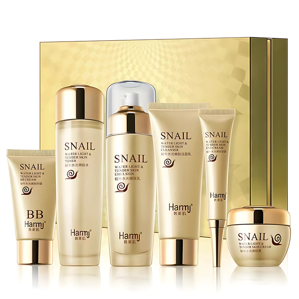 Korean Snail Collagen Skincare Set | Anti-Aging, Hydrating &amp; Repairing Skin