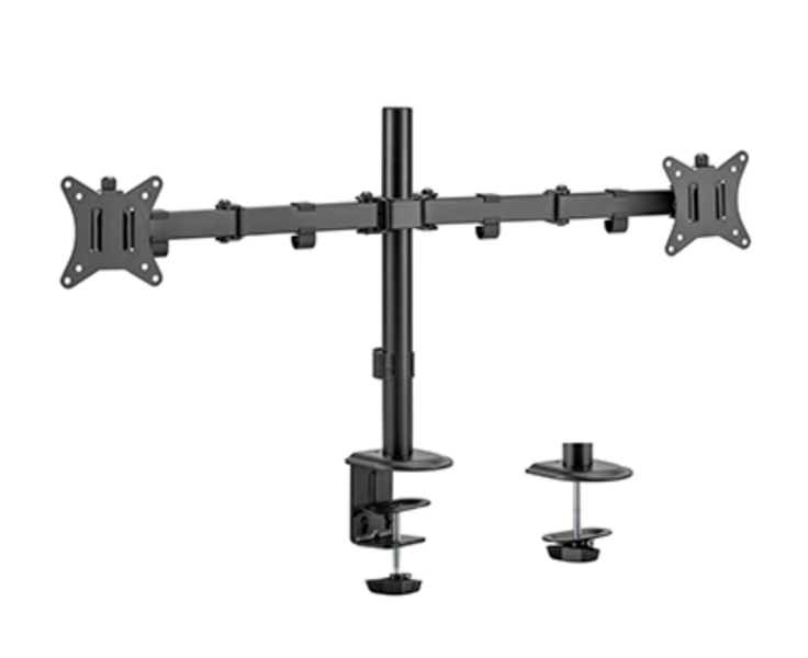 17" to 32" inch Dual Articulating Monitor Desktop Mount / Bracket