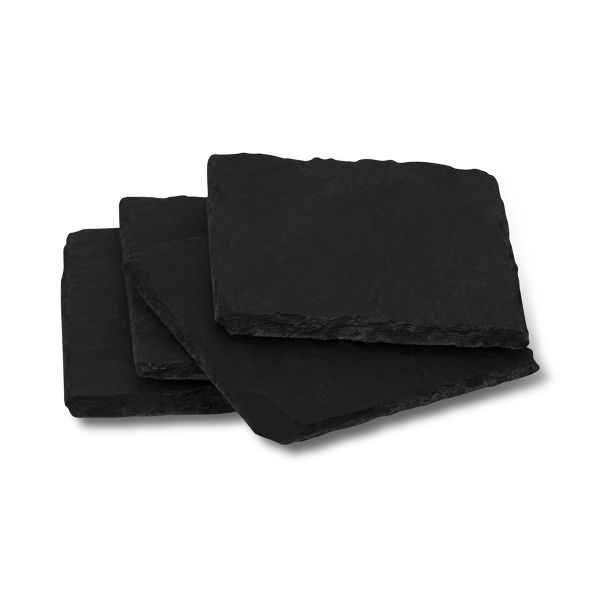 Trans Continental Marketing - Grey Slate Coaster Set - Pack of 4