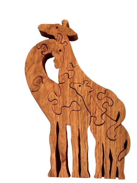3D Wooden Puzzle of a Giraffes