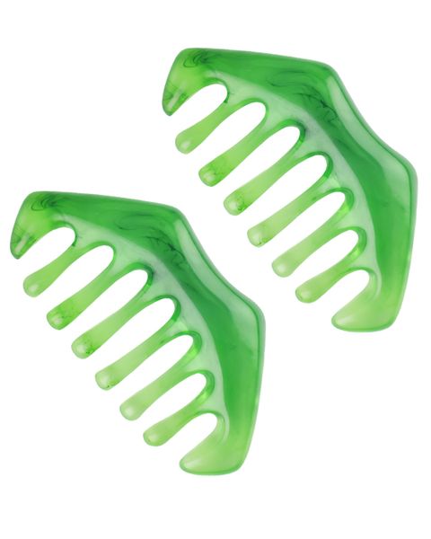 2Pieces Eight Tooth Comb Massage Scraping Board Body Gua Sha Tool