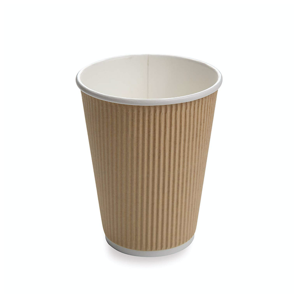 Ripple Paper Cup - Coffee - Eco Friendly - 350ml - Black