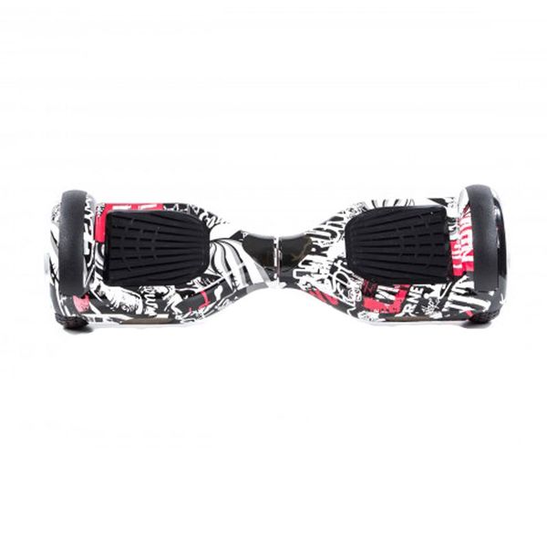 6.5 Inch Smart Self Balance Hoverboard with Bluetooth and Remote - Graffiti
