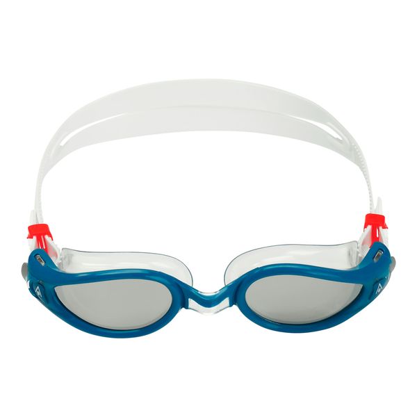 Aquasphere Kaiman Exo - Silver Titanium Mirrored Lens - Petrol Swim Goggles