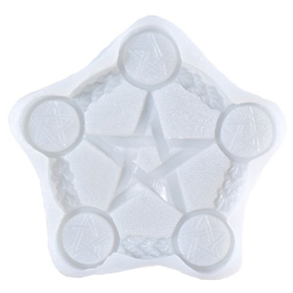 Candle Mould, Pentagram Holder Silicone Mould