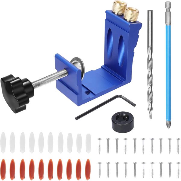 Adjustable 15 Woodworking Oblique Hole Jig Tool