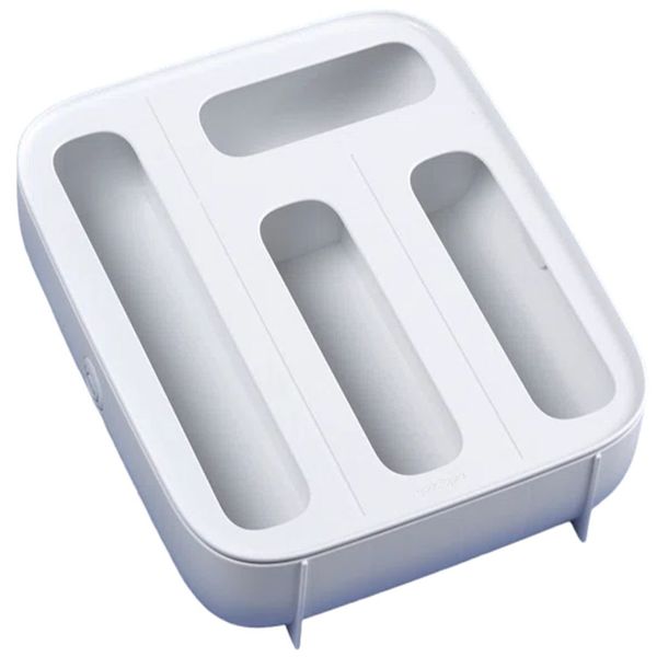YouCopia StoraBag 4-Slot Food Bag Dispenser - White