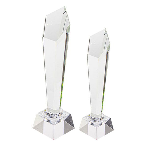 Glass Oscar Styled Small &amp; Large Combo Trophy with Gift Box
