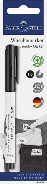 Faber-Castell, Laundry marker black 1mm Nib