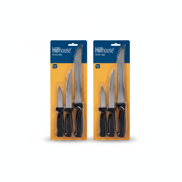 Hillhouse 3 Piece Kitchen Knife Set - Utility Knives - 2 Pack