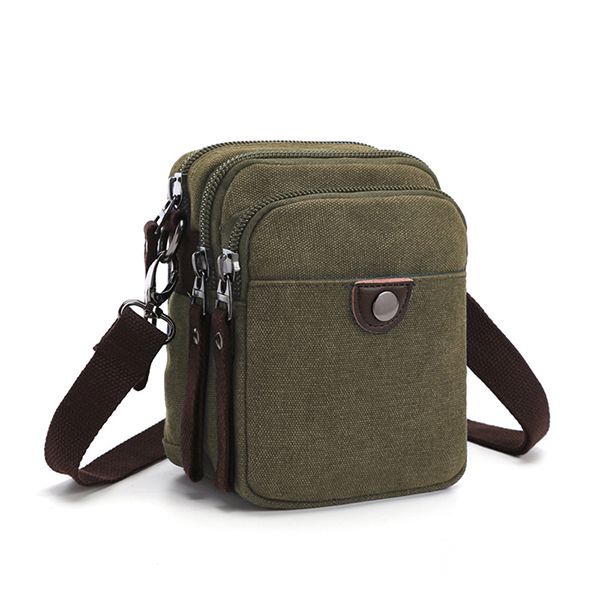 canvas bag mini Messenger bag shoulder bag-army green