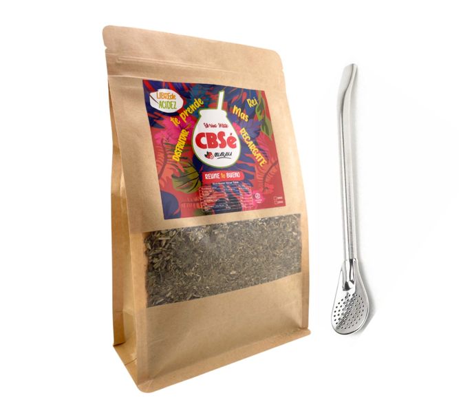 CBSe Yerba Mate with Guarana Energy with Bombilla- 200g