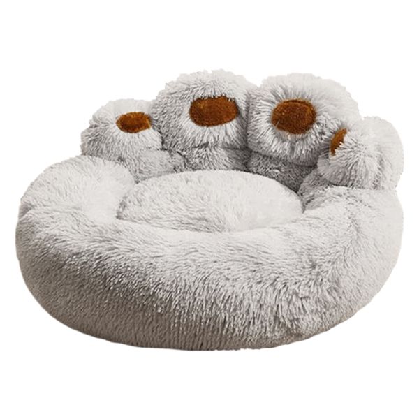 Pet Bed - Plush Bear Paw Shaped (Small)