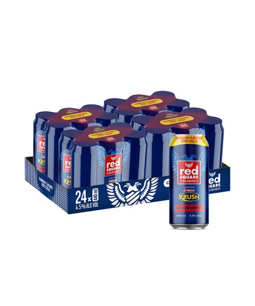 Red Square Crushed with Clover Cranberry Krush 440 ml