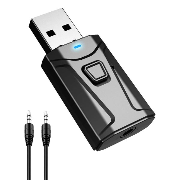 Bluetooth Audio Adapter Bluetooth 5.0 Receiver and Transmitter