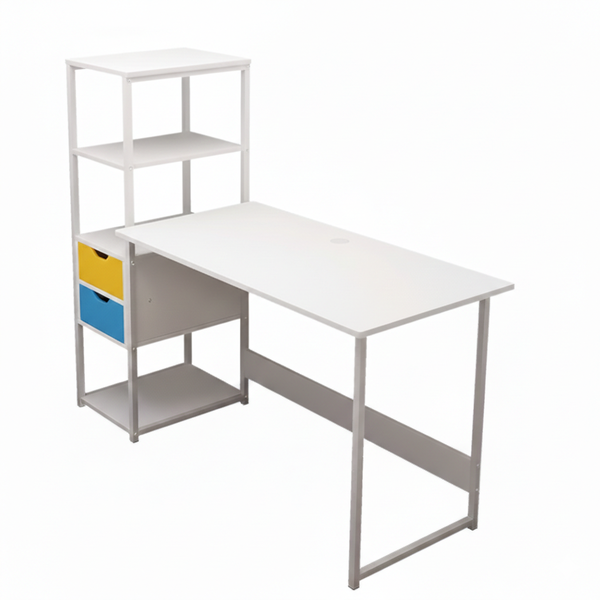 Manual Height-Adjustable Work Desk with Hand Crank Ergonomic Sit-Stand