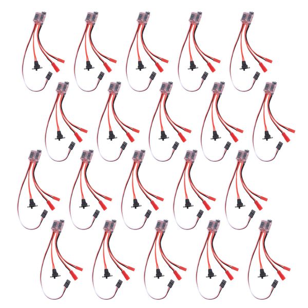 20X 20A Bustophedon ESC Brushed Speed Controller for RC Car Truck Boat