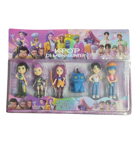 Kpop Demon Hunter Dolls 6 Pce