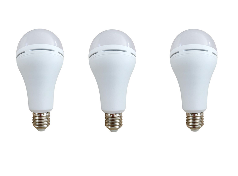 JB Luxx 9W Emergency Loadshedding E27 LED Smart Bulb - Set of 3