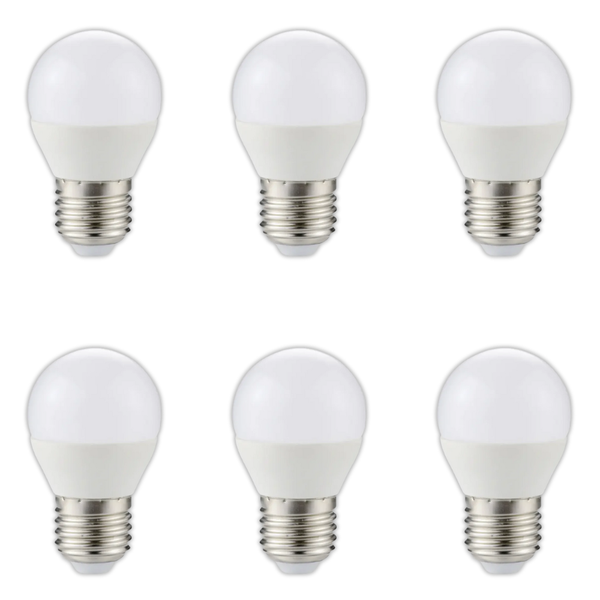Starlit 5W LED E27 Golfball G45 6000K- 6 Pack