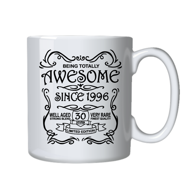 30 Years Old Awesome Since 1996 Birthday Cup - Mug Gift - White