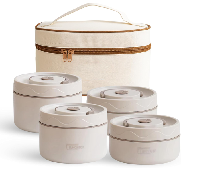 SamMag Biz Portable Insulated Food Lunch Container Set with Thermal Lunch