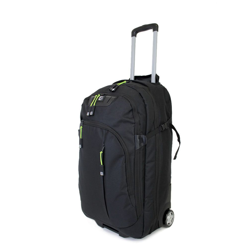 Travel Duffel Trolley Bag on Wheels with Adjustable Hidden Handle ...