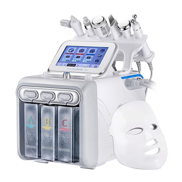 7in 1 Hydrogen Oxyen Facial Micro Dermabration Beauty Machine With LED Mask