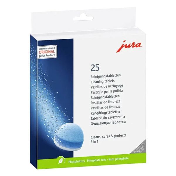 Jura 3-Phase-Cleaning Tablets - Blister Pack of 25