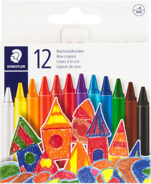 STAEDTLER - Noris Wax Crayons - Set of 12 x 2