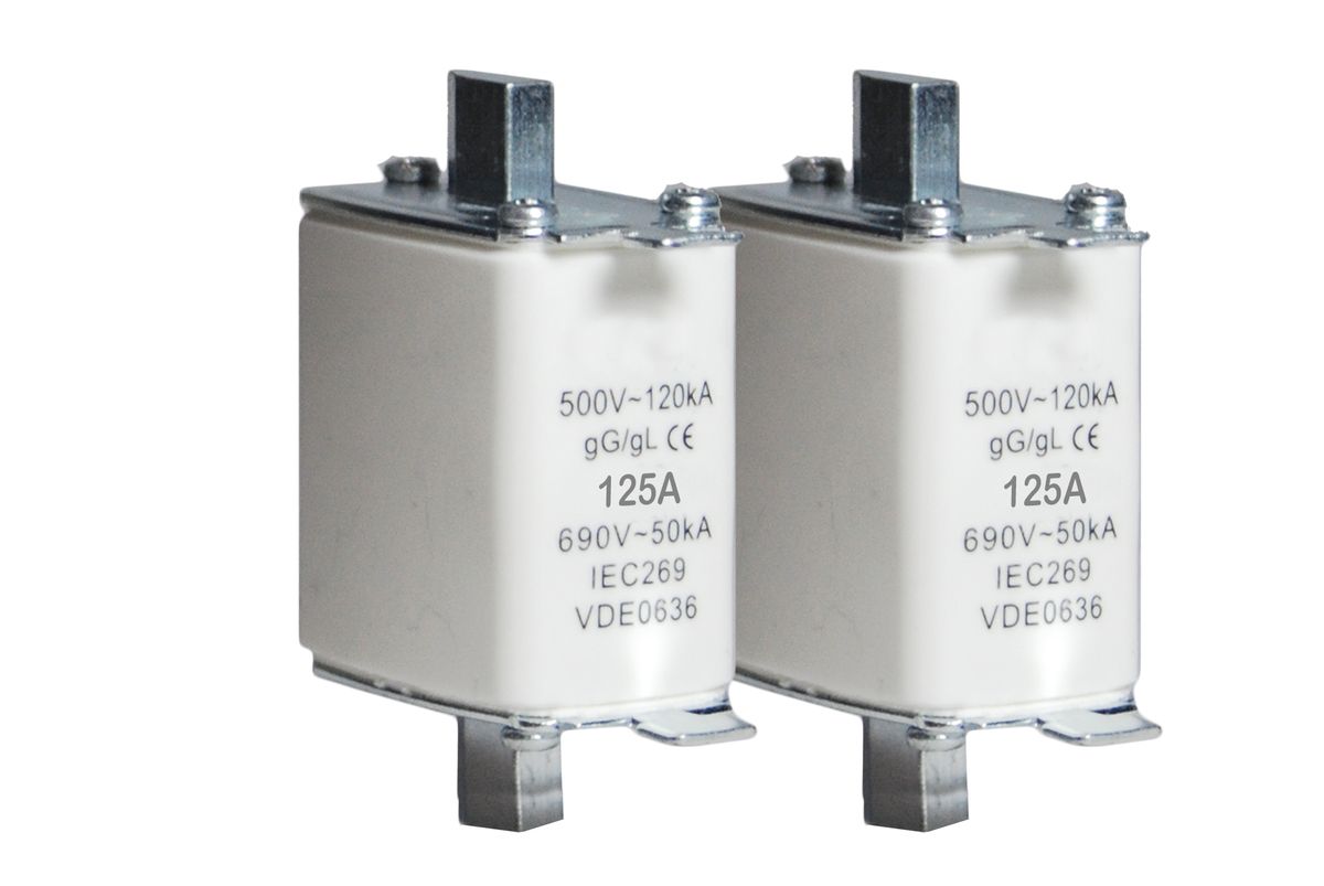 125A DC Current Solar Battery Blade Fuse - 2 Pack