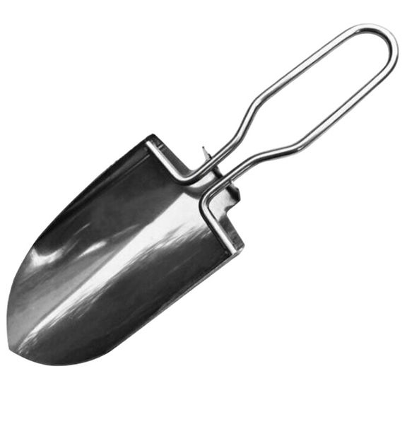 Foldable outdoor stainless steel shovel