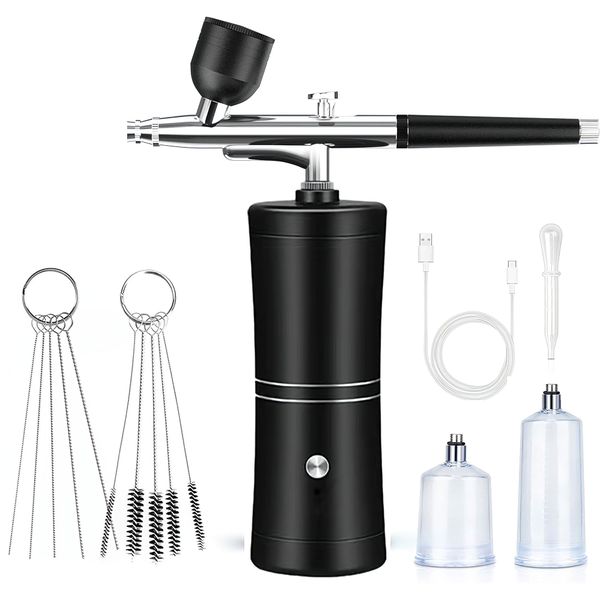 Portable Airbrush with Compressor For Nails, Art, Cake &amp; Makeup, Painting