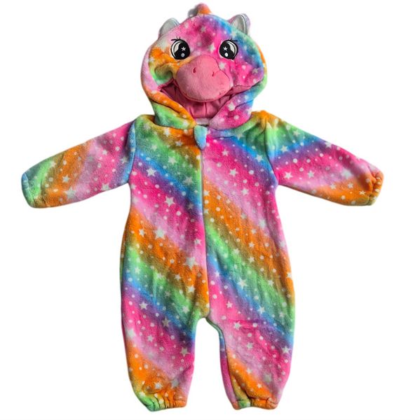 Rainbow Unicorn Hooded Onesie