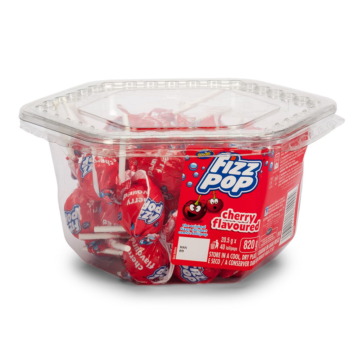 Fizz Pop Cherry Flavoured Lollipops - 40 Units | Shop Today. Get it ...