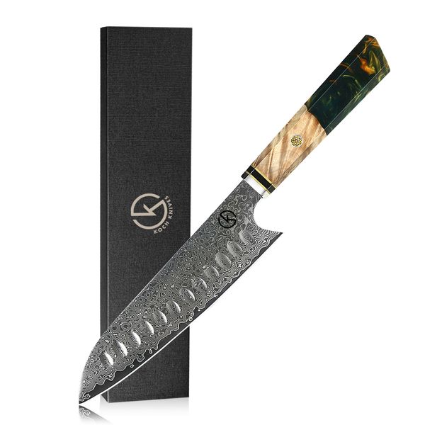 Koch Knives 7" Damascus Santuko Knife