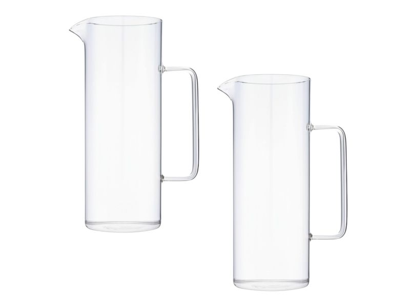 Glass Water Jug 26.5cm - Set of 2