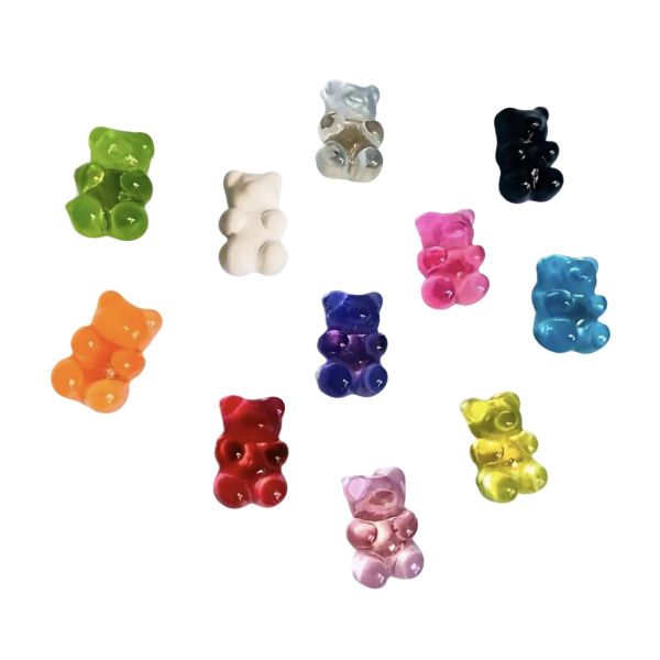 11pcs Soft Gummy Bear Fridge Magnets - Durable ABS Kitchen Magnets