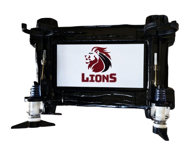 Lions Rugby - 2 Optic Liquor Dispenser - Black