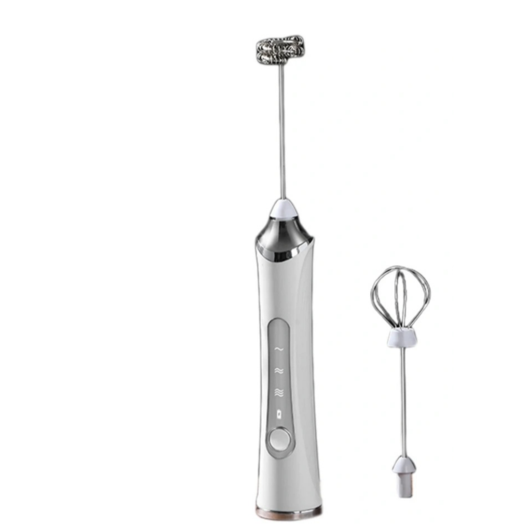 2-in-1 Electric Milk Frother &Immersion Hand Blender -USB Charge