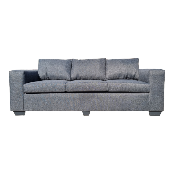 Oh So Suite Black Woven 3 Seater Square Arm Sofa