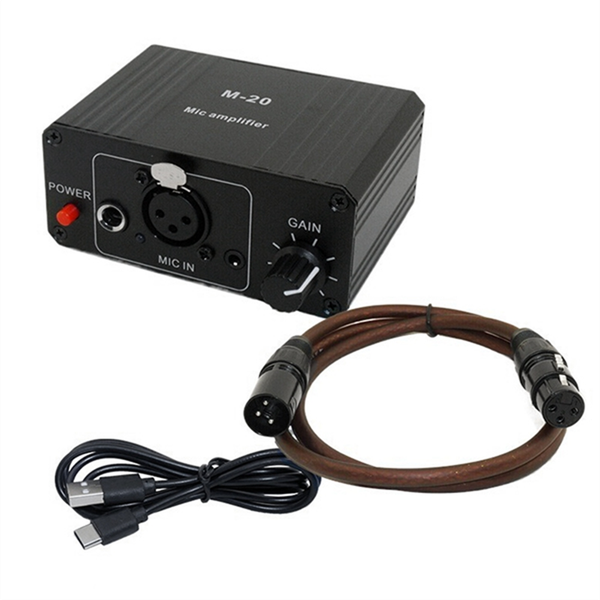Dynamic Microphone Condenser Mic Amplifier M-20 Audio B