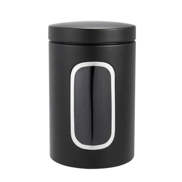 Storage Container Black W11 X D11 X H18Cm