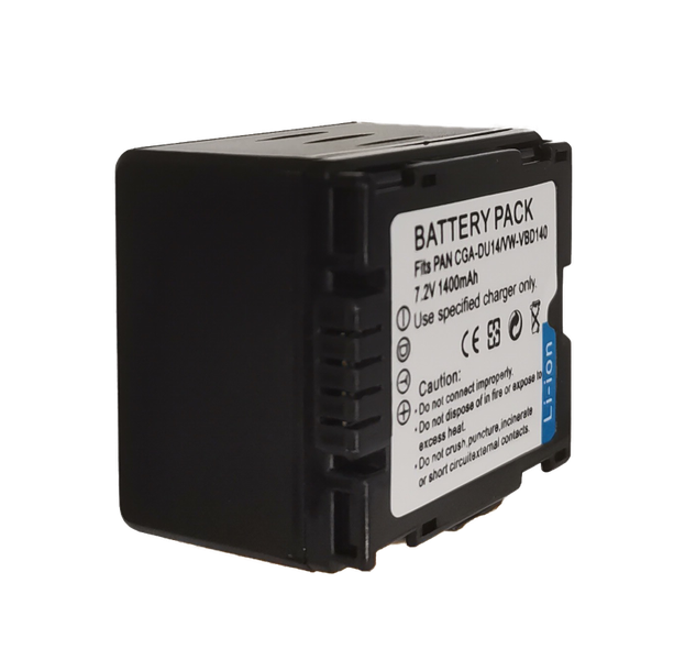 Camera Battery for HITACHI DZ-BD70 &amp; PANASONIC NV-GS10 -1400mAh