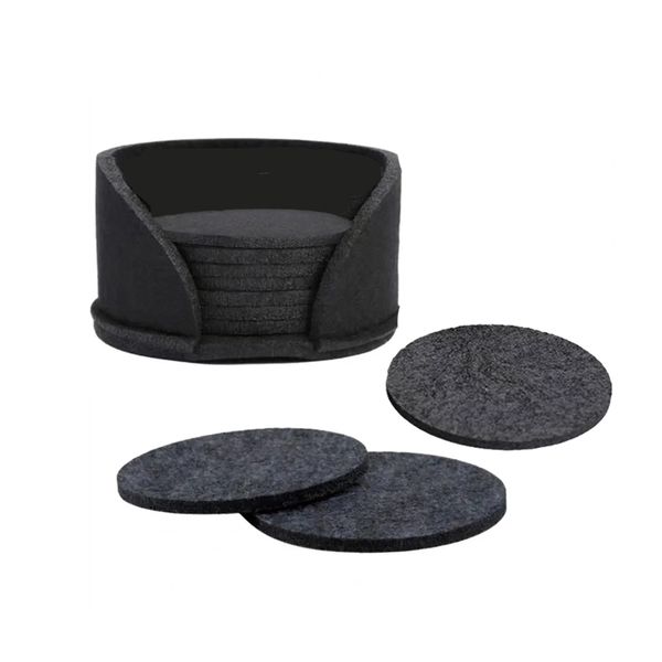 10 Piece Felt Coasters Glass Cup Mug Mat Wine Coffee Drink Coasters